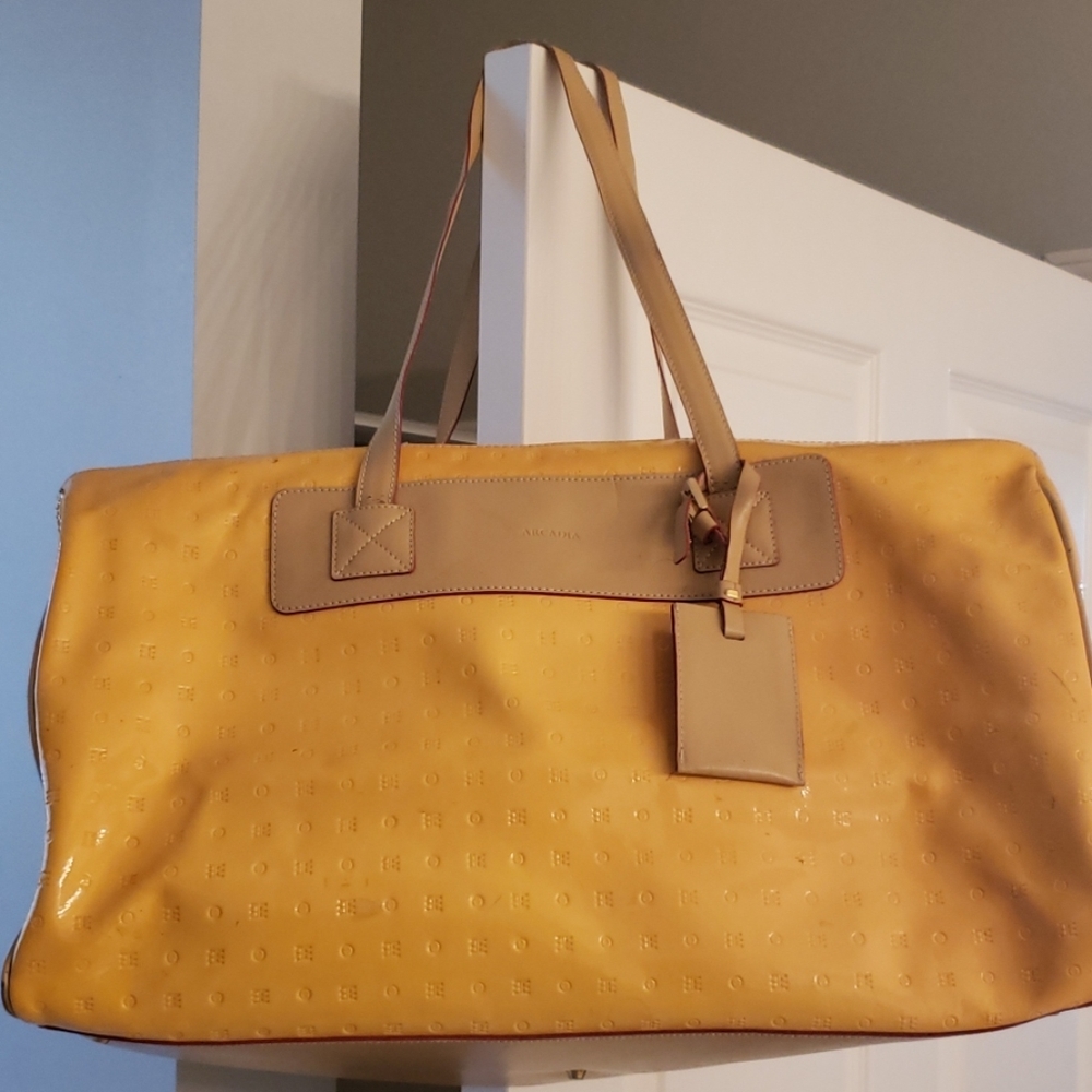 XL yellow Arcadia duffle bag
